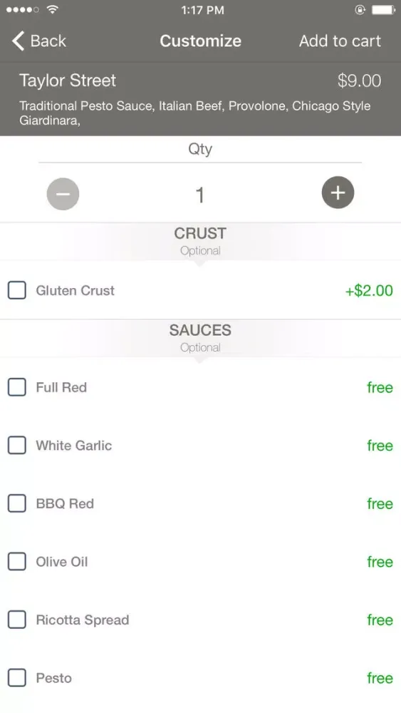 Artisan Pizza Co Screenshots