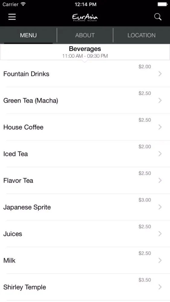 Screenshot di Eurasia Sushi