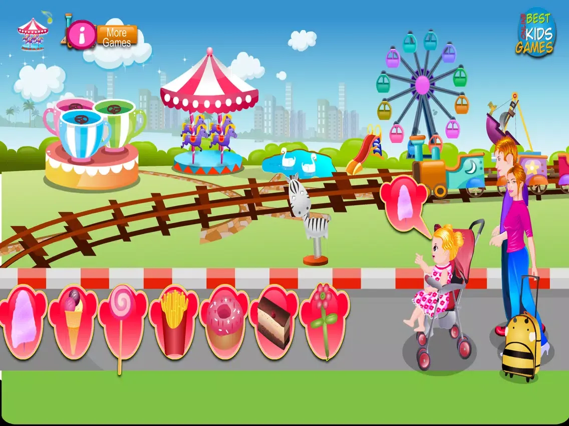 Скриншоты Baby in Theme Park iPad 