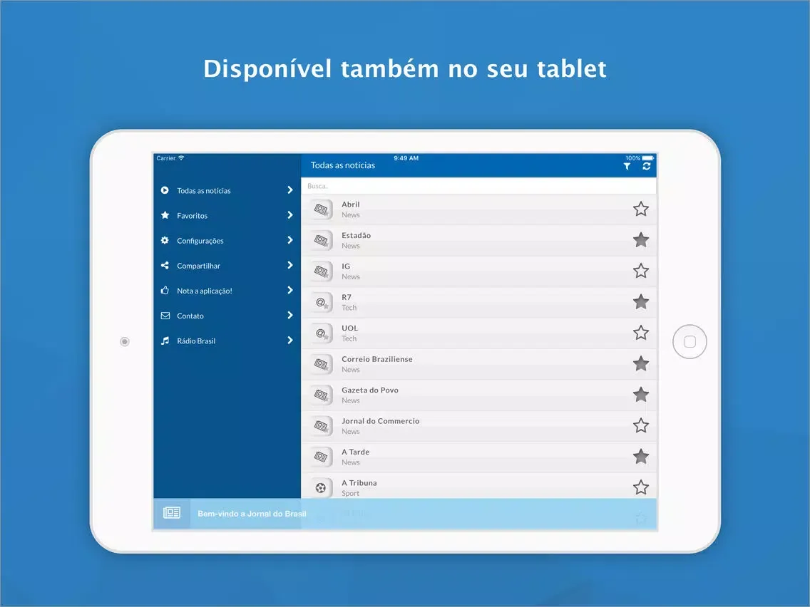 Zrzuty ekranu Brazil News - Noticias Brasil iPad 
