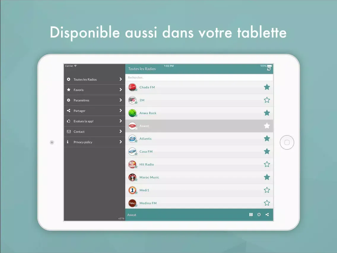 Captures d'écran de Radios Maroc FM (Morocco) iPad 