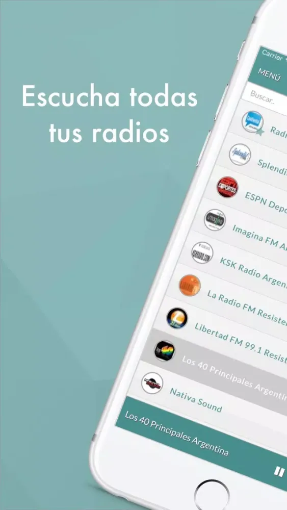 Tangkapan layar Radio Argentina FM online