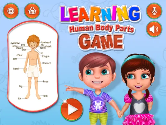 Learning Human Body Parts Game iPad 應用截圖