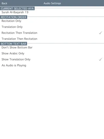 Capturas de pantalla de Holy Quran with offline Azerbaijani Audio iPad 
