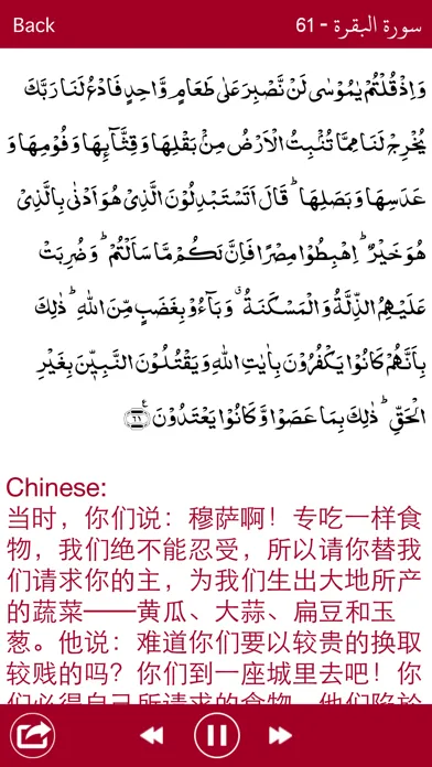 Holy Quran Complete Offline Recitation and Chinese Audio Translation (100% Free)應用截圖