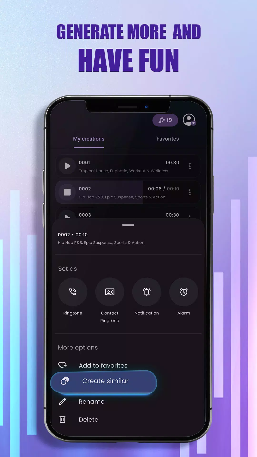 AI Ringtone Generator: RingLab Screenshots