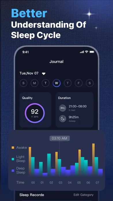 ภาพหน้าจอของ Best Sleep:Snore Tracker App