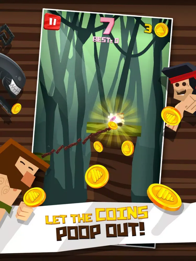 صور Turdzan Play the Real Hero Legend of Pou Endless Run Arcade Game iPad 