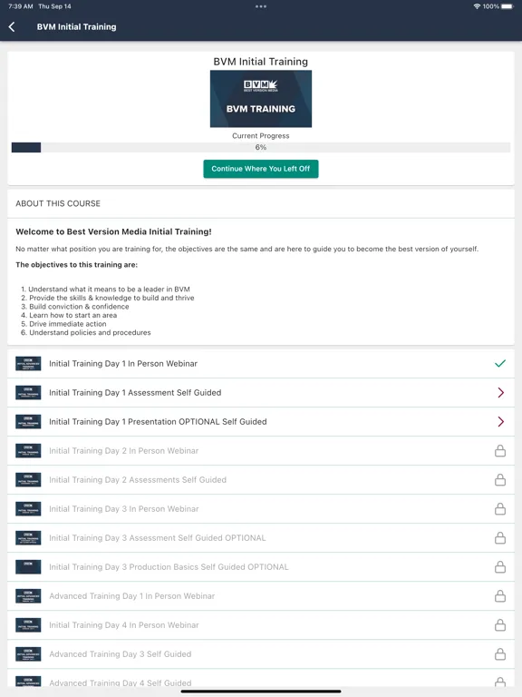 BVM Back Office iPad  سکرین شاٹس