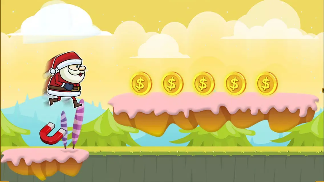 Capturas de pantalla de Run Santa Run - Santa tracker Candy World