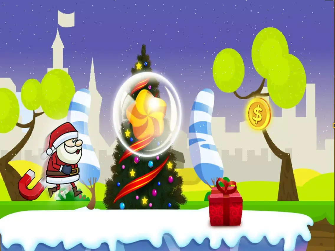 Run Santa run! - Santa Claus Free Games iPad  Screenshots