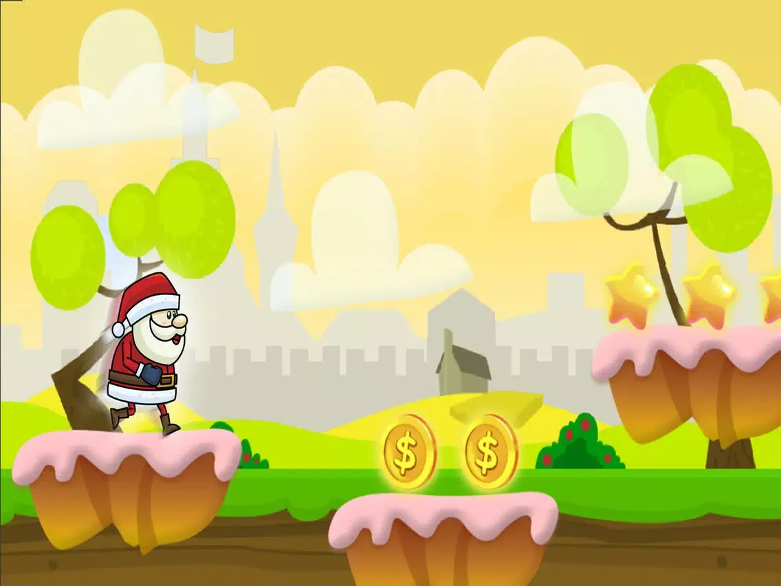 Run Santa run! - Santa Claus Free Games iPad  Screenshots