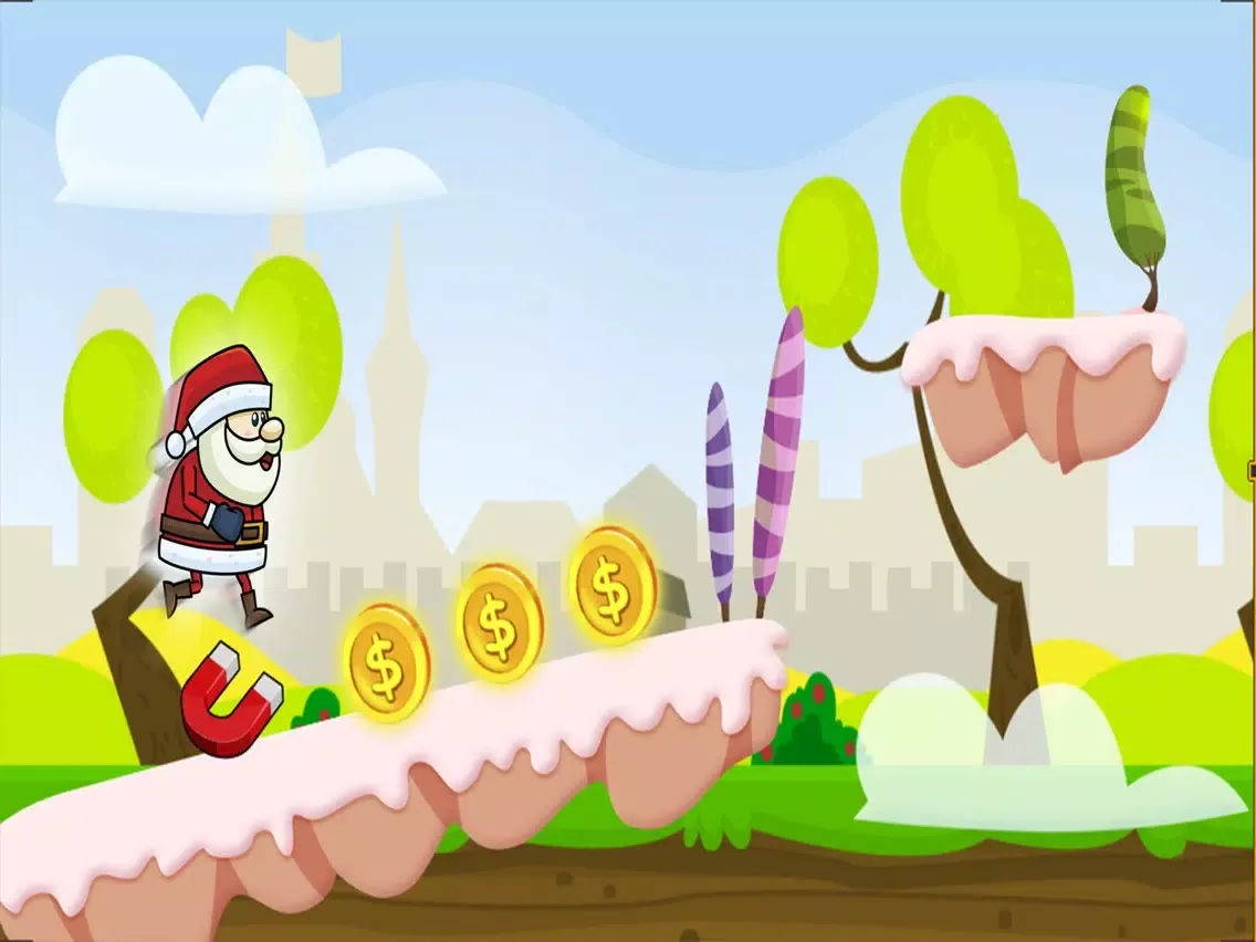 Run Santa run! - Santa Claus Free Games iPad  Screenshots