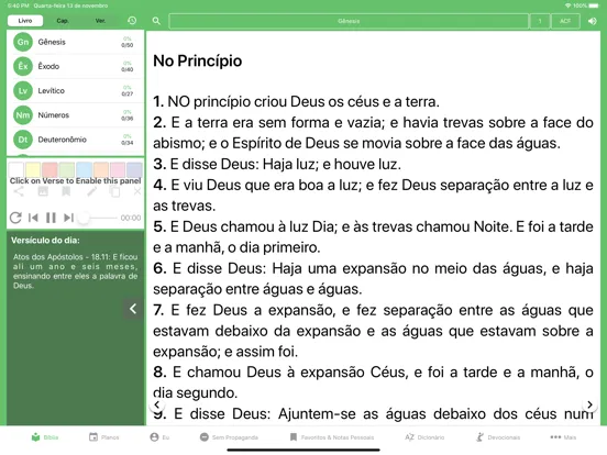 Ảnh chụp màn hình của Bíblia - Comunidade Brasileira iPad 
