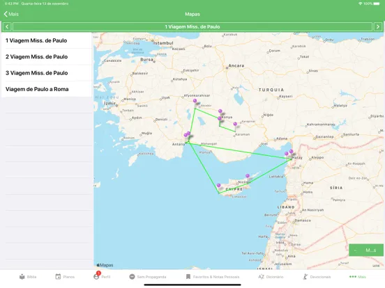 Ảnh chụp màn hình của Bíblia - Comunidade Brasileira iPad 