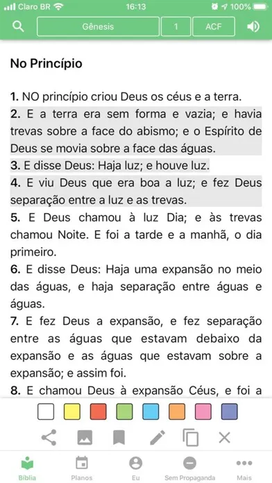 Ảnh chụp màn hình của Bíblia - Comunidade Brasileira