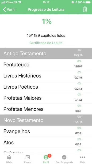 Ảnh chụp màn hình của Bíblia - Comunidade Brasileira