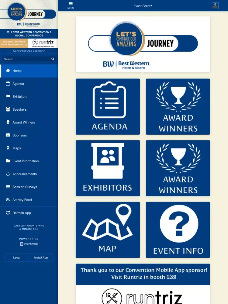 2019 Best Western Convention iPad  Ekran Görüntüleri