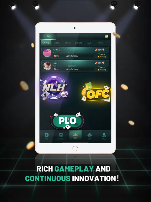 تصاویر AA Poker Tournament iPad 