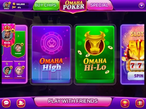 Captures d'écran de Omaha Poker™- Unlimited Play iPad 