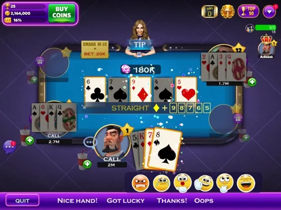 Captures d'écran de Omaha Poker™- Unlimited Play iPad 