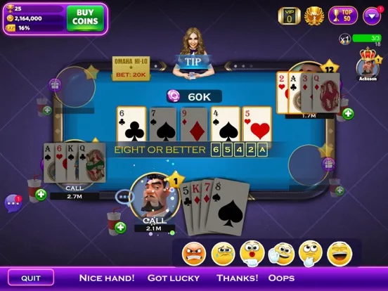 Captures d'écran de Omaha Poker™- Unlimited Play iPad 