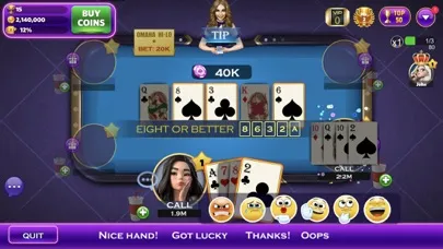 Captures d'écran de Omaha Poker™- Unlimited Play