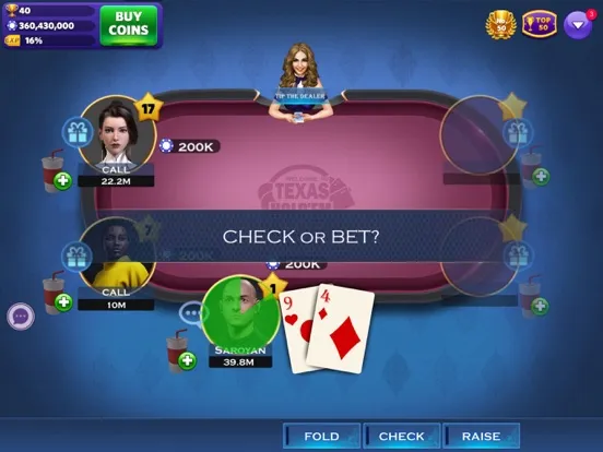 Capturas de pantalla de Texas Holdem Mania®-No Rake! iPad 