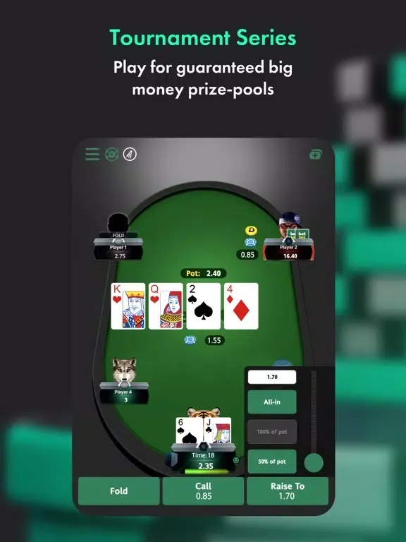 bet365 Poker Texas Holdem iPad  スクリーンショット