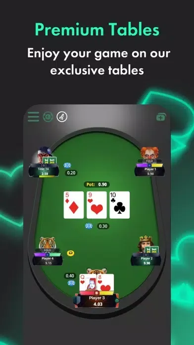 bet365 Poker Texas Holdem スクリーンショット