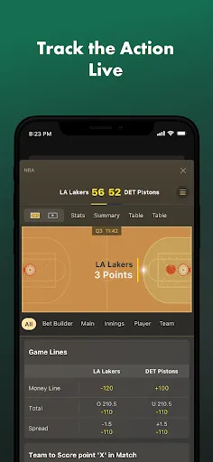 bet365 Sportsbook Screenshots