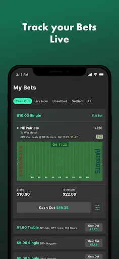 bet365 Sportsbook Screenshots