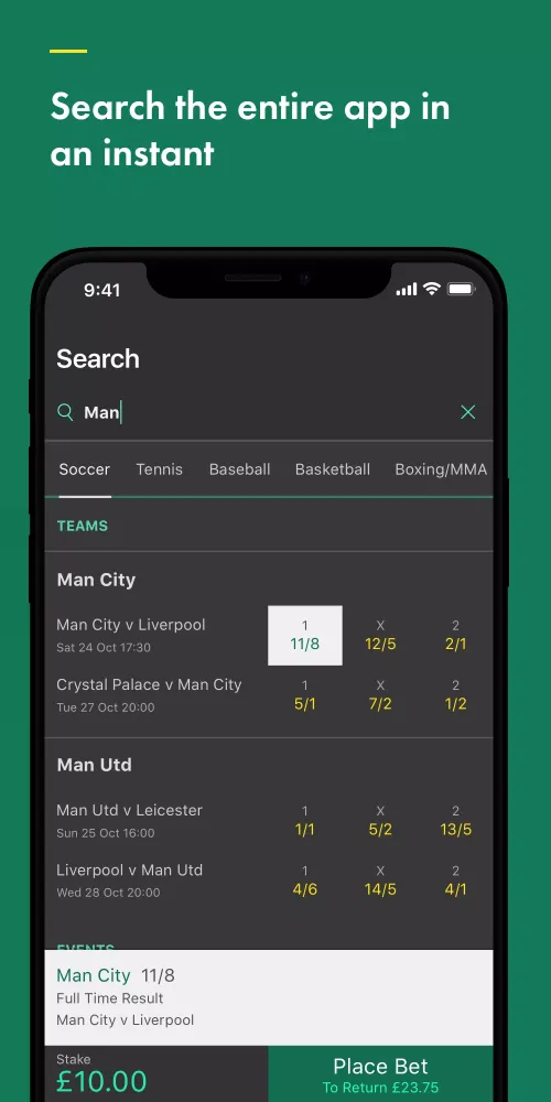 Capturas de pantalla de bet365