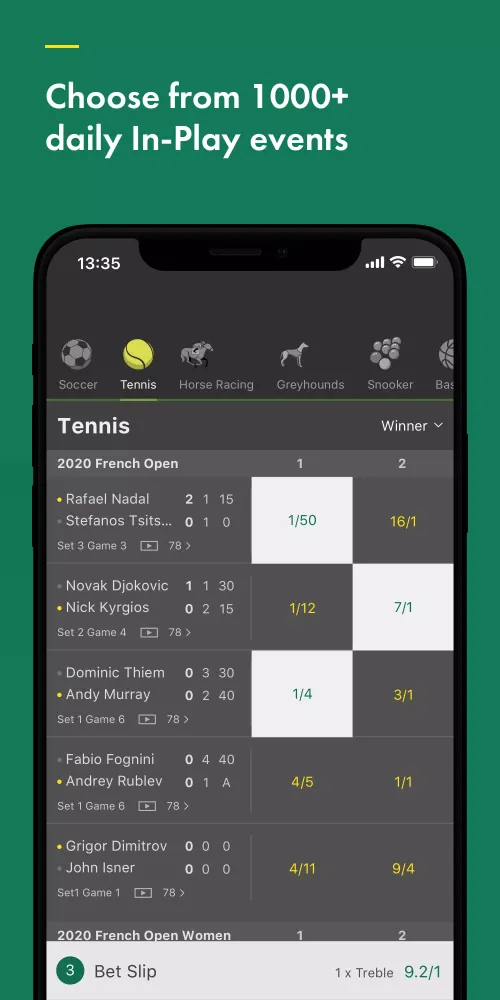 Capturas de pantalla de bet365