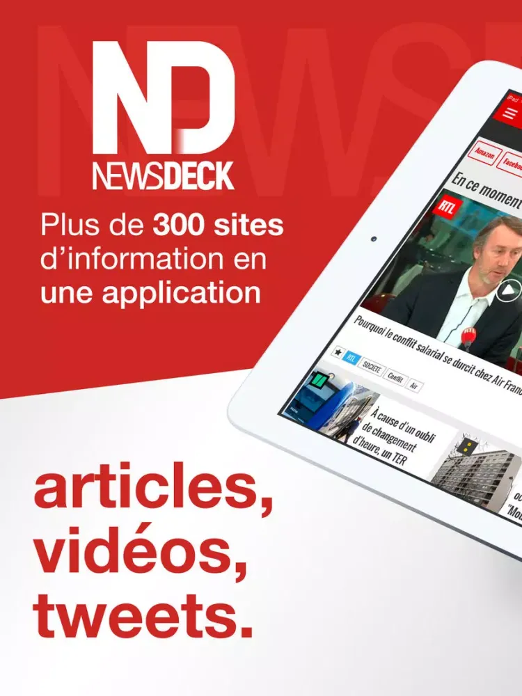 Newsdeck: Actu, News en direct iPad  スクリーンショット