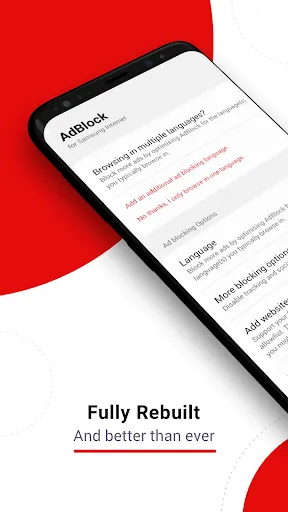 Capturas de pantalla de AdBlock for Samsung Internet