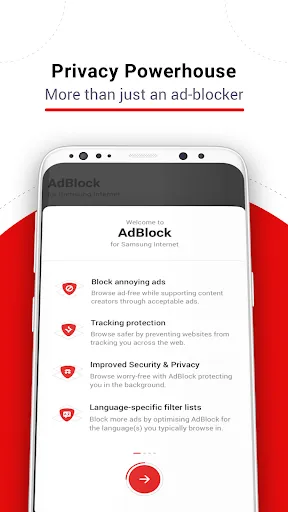 Capturas de pantalla de AdBlock for Samsung Internet