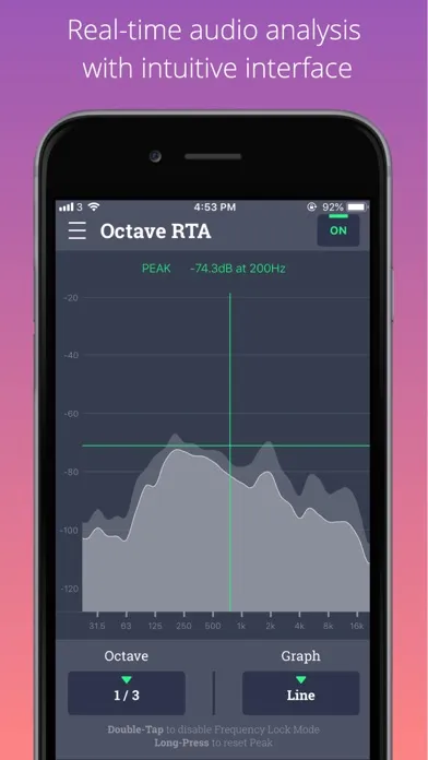 Captures d'écran de AUDIIO - RTA Analyzer
