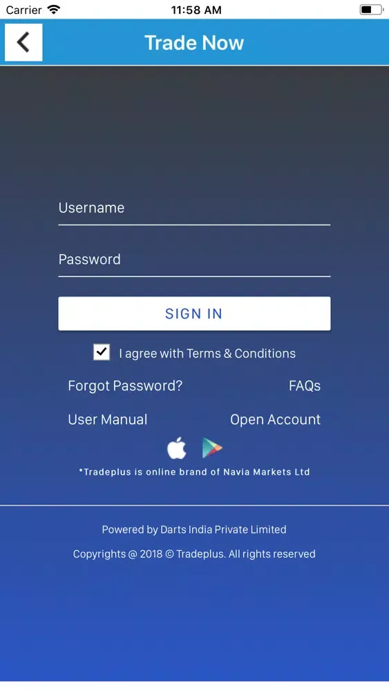Captures d'écran de Tradeplus Mobile
