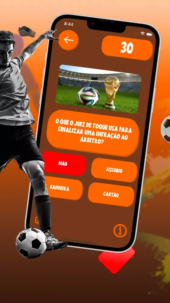 Ảnh chụp màn hình của Betano - football quiz