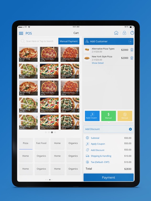 Captures d'écran de HieCOR  Point of Sale - POS iPad 