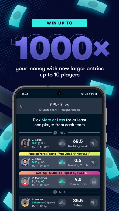 Capturas de pantalla de Vivid Picks Fantasy Sports