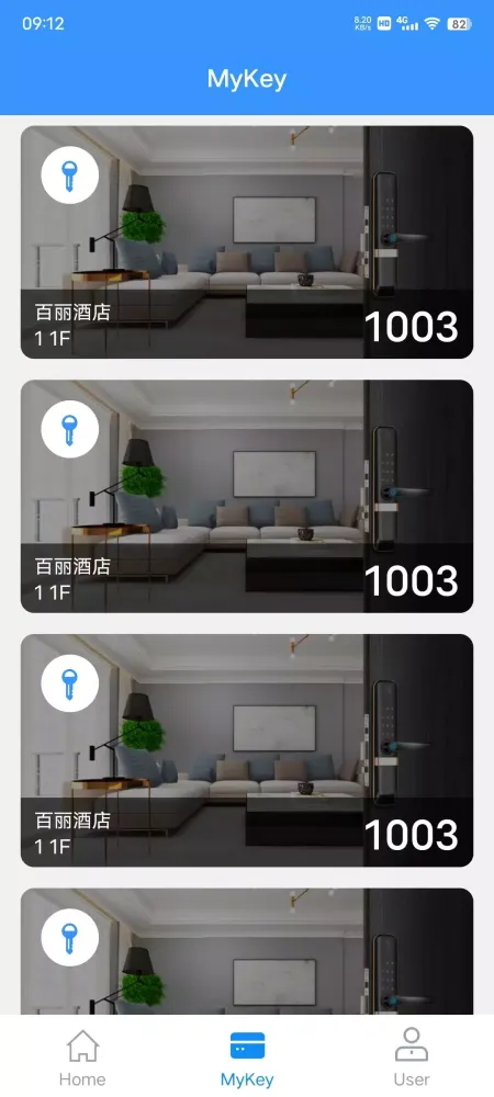 Mobile Key Screenshots