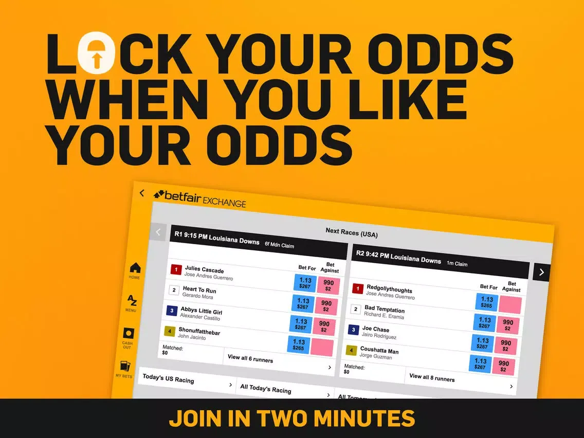 Betfair Exchange NJ – Trusted, legal horse racing wagering iPad  سکرین شاٹس