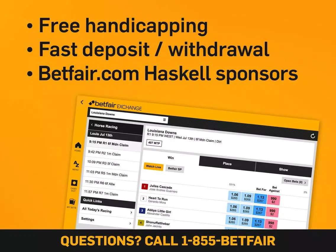 Betfair Exchange NJ – Trusted, legal horse racing wagering iPad  سکرین شاٹس