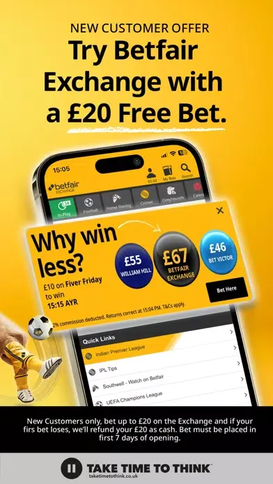 Screenshot di Betfair™ Exchange Betting Odds