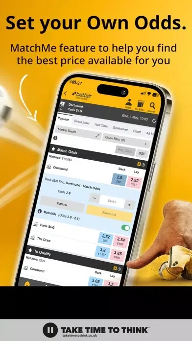 Screenshot di Betfair™ Exchange Betting Odds