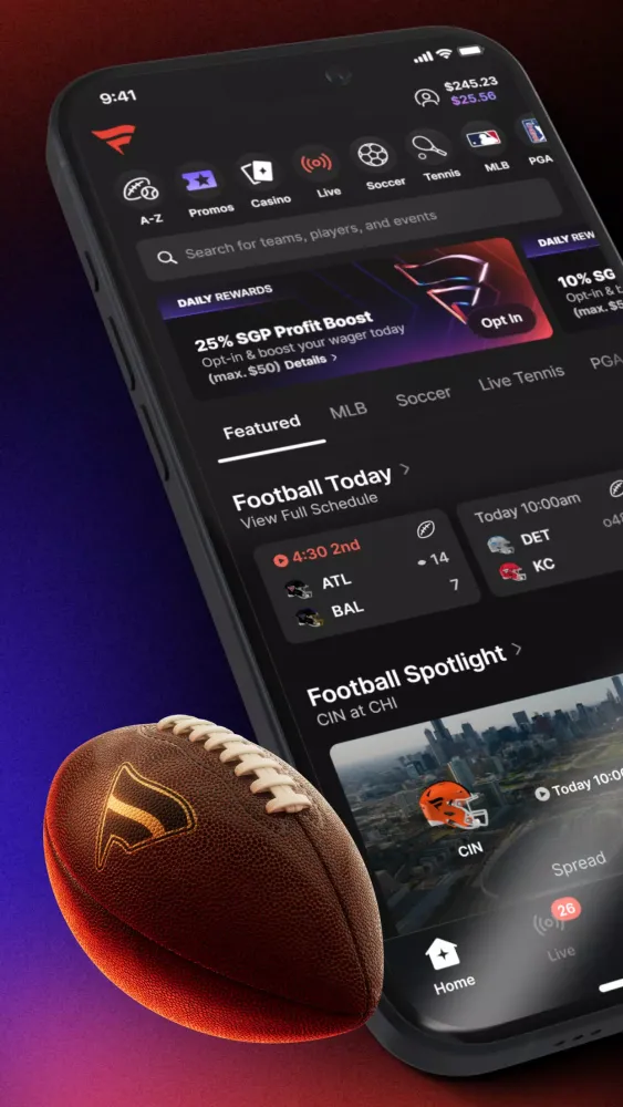 Tangkapan layar Fanatics Sportsbook & Casino