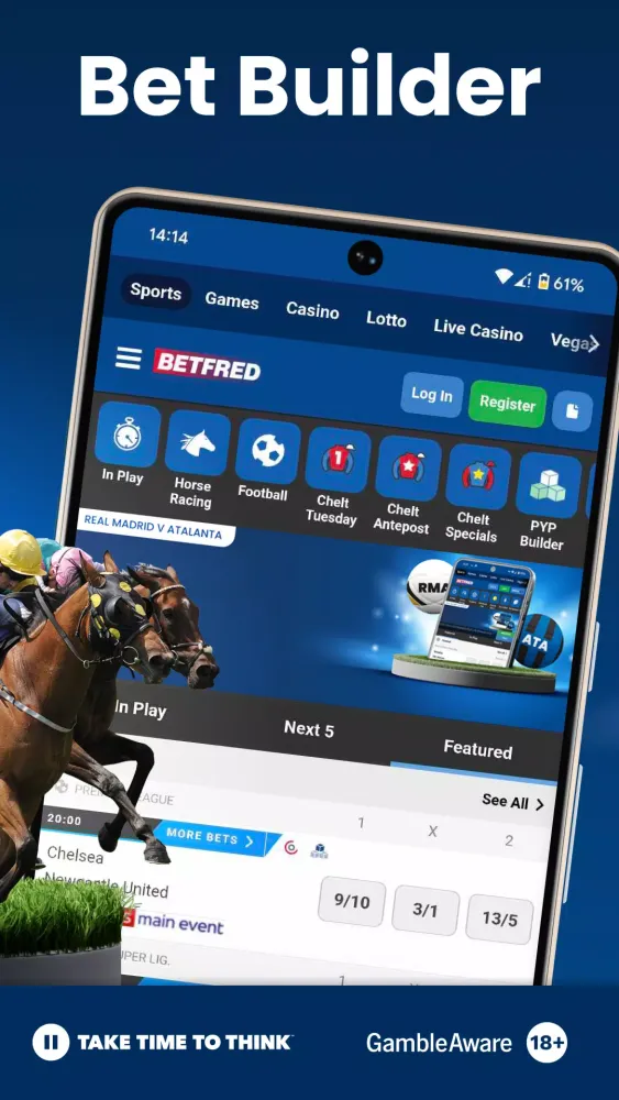 Betfred Sports, Casino & Games Ekran Görüntüleri