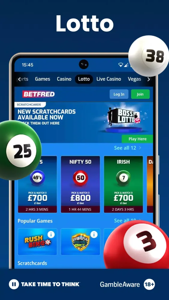 Betfred Sports, Casino & Games Ekran Görüntüleri
